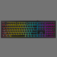 AZOTH Monolith Black 108 Keys Gaming Membrane Keyboard