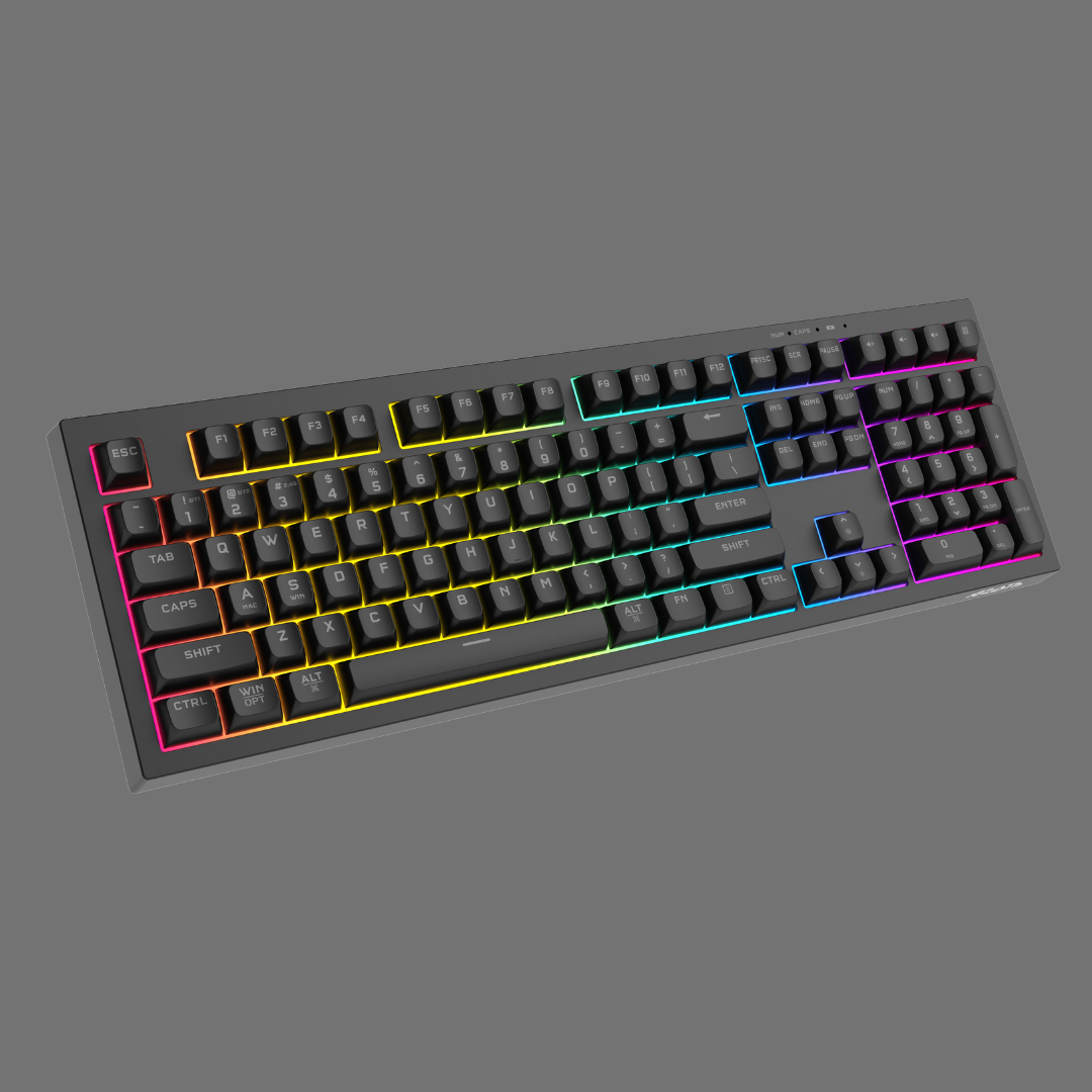 AZOTH Monolith Black 108 Keys Gaming Membrane Keyboard