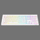 AZOTH Monolith White 108-Key RGB Gaming Keyboard